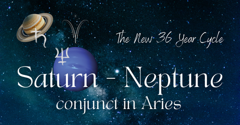 Saturn – Neptune conjunction at 0° 45’ Aries (February 20th 2026)